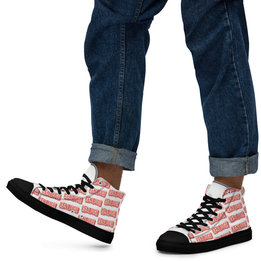 Men’s all over Kenough high top canvas shoes