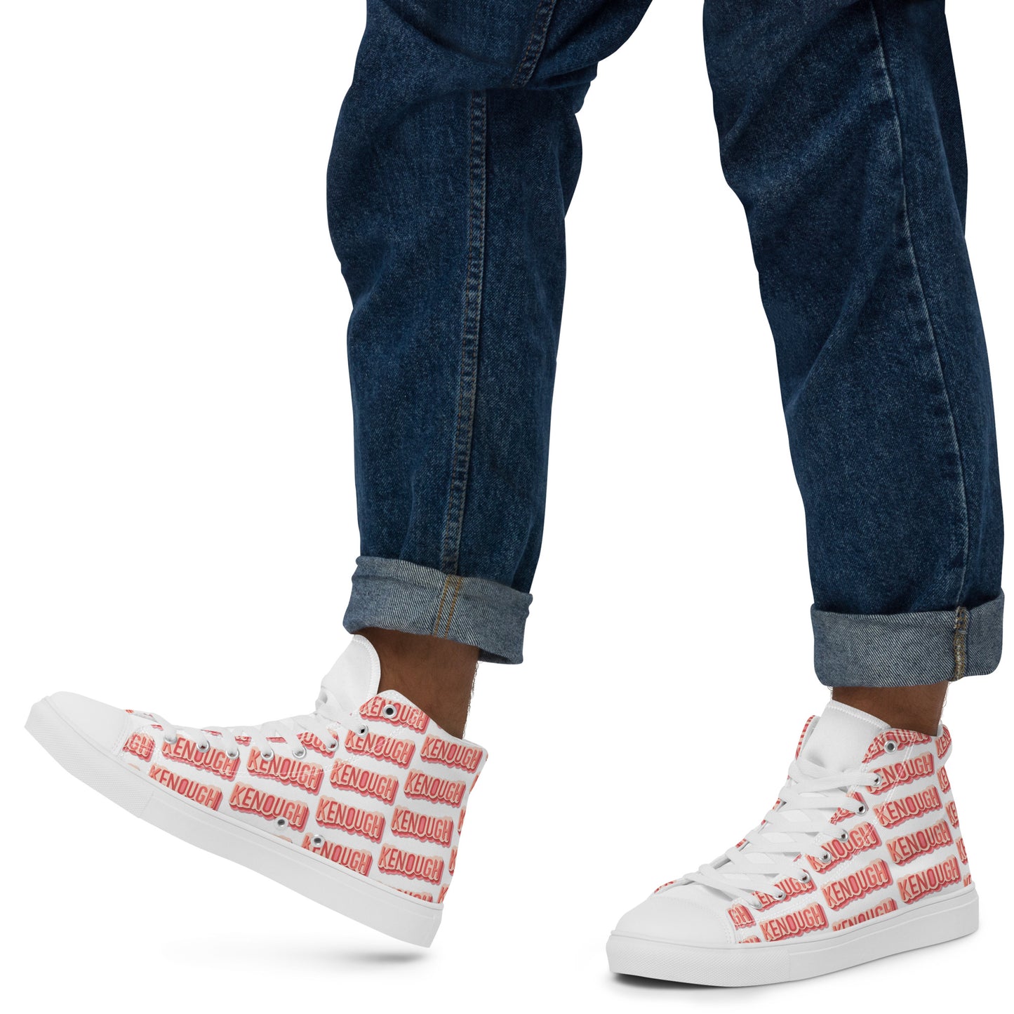 Men’s all over Kenough high top canvas shoes
